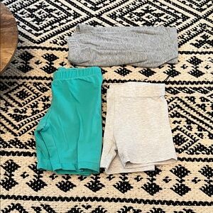 Kids' Teal and Gray Shorts Trio